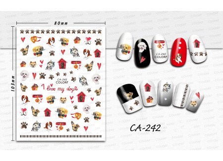 3D Nail Stickers - CA-242 3D Nail Stickers - CA-242